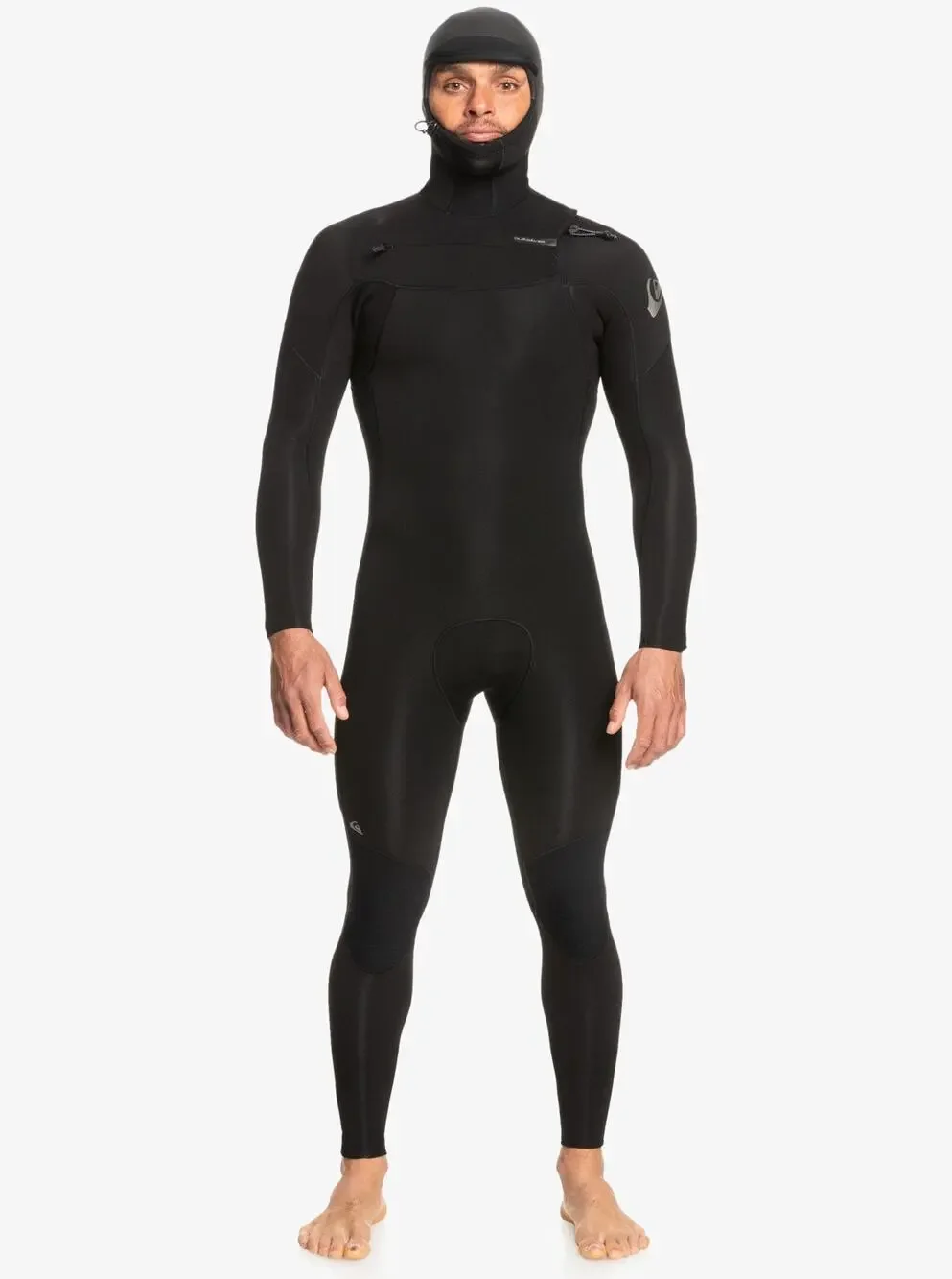 Quiksilver Men's Full Wetsuit 4/3mm Everyday Sessions Hooded GBS Chest Zip Suit